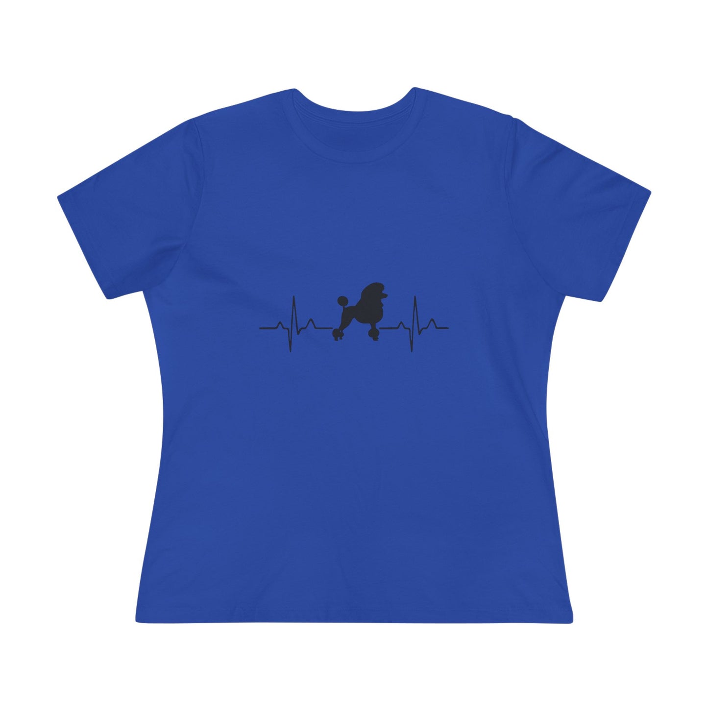 My Heart Beats For Poodles Women's Short Sleeve Crewneck Tee