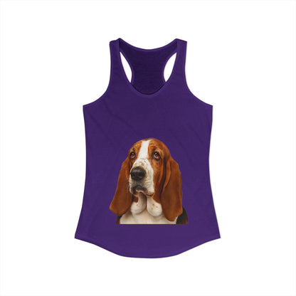 Basset Head Women's Racerback Tank