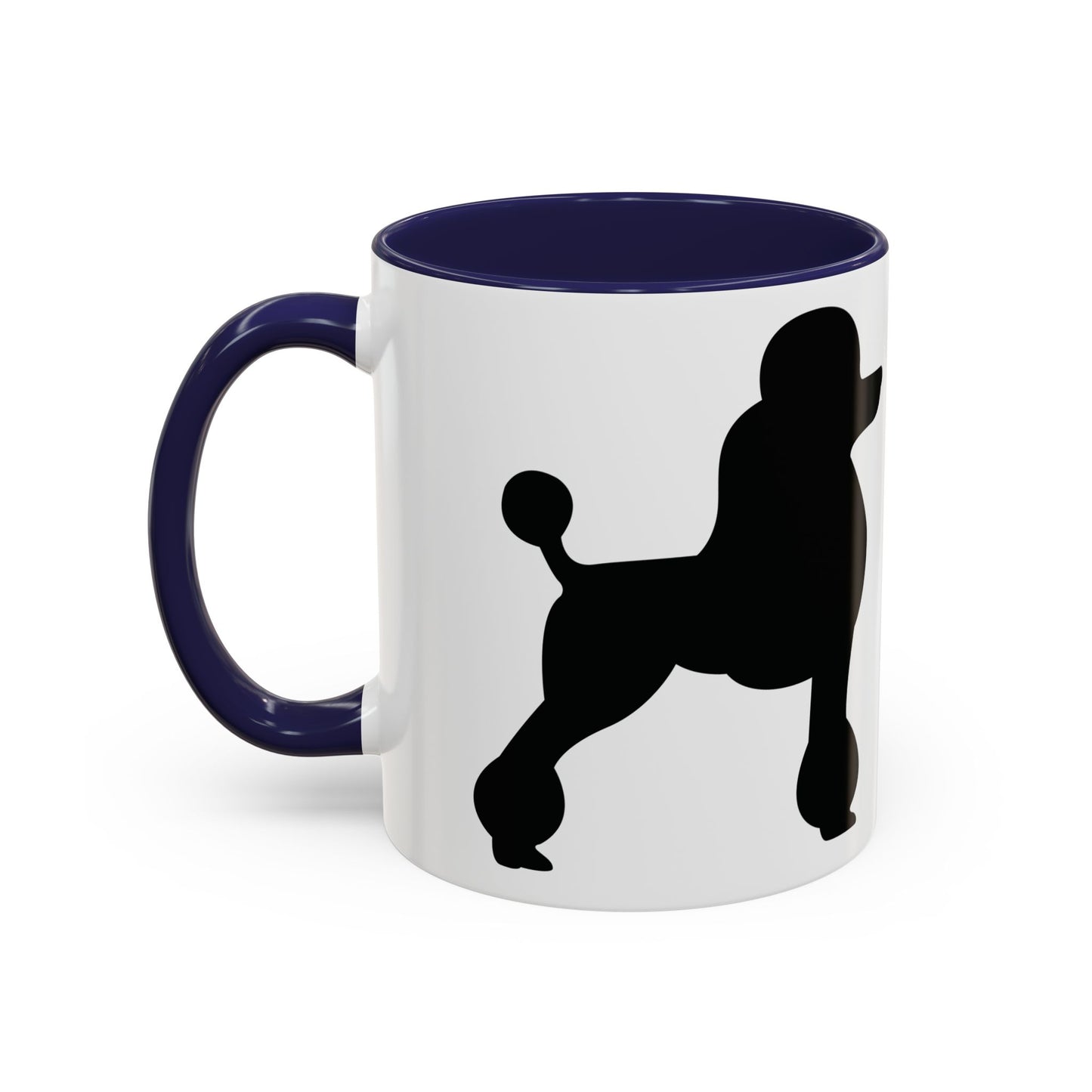 Poodle Silhouette 2-Tone Coffee Mug