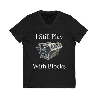 Play With Blocks Unisex Short Sleeve V-Neck Tee