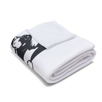 Santa Paws Doberman Arctic Fleece Blanket