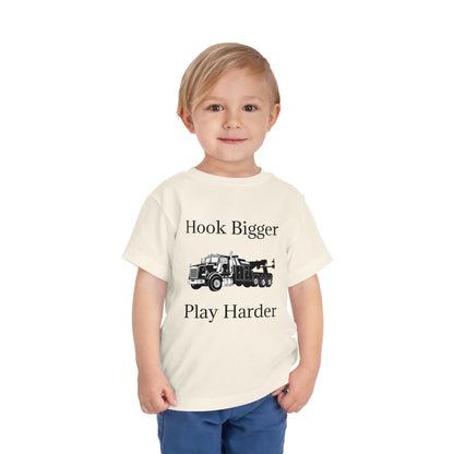 Hook Bigger Toddler Unisex Short Sleeve Crewneck Tee