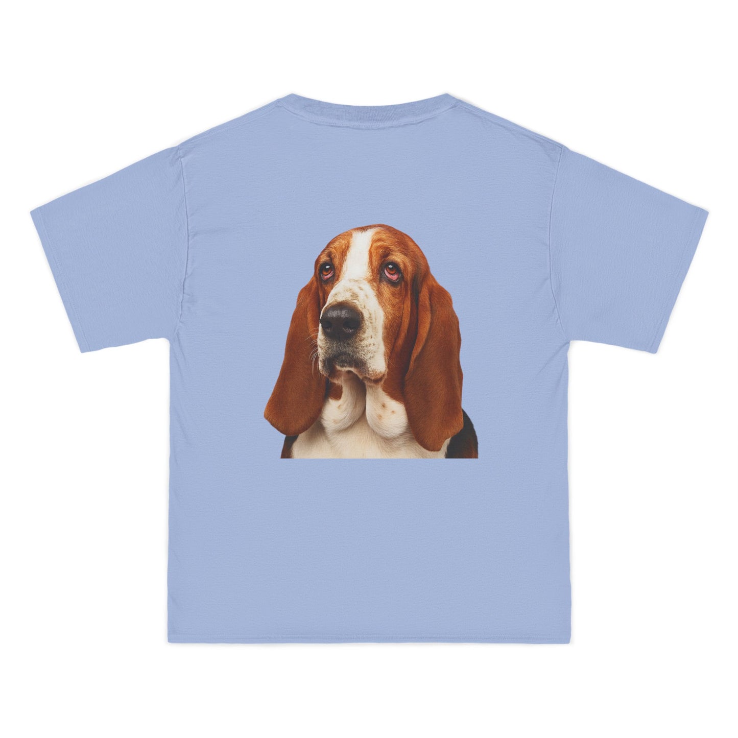 Basset Head Men's Short-Sleeve Crewneck Tee