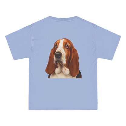 Basset Head Men's Short-Sleeve Crewneck Tee