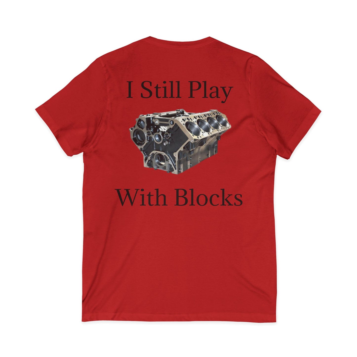 Play With Blocks Unisex Short Sleeve V-Neck Tee