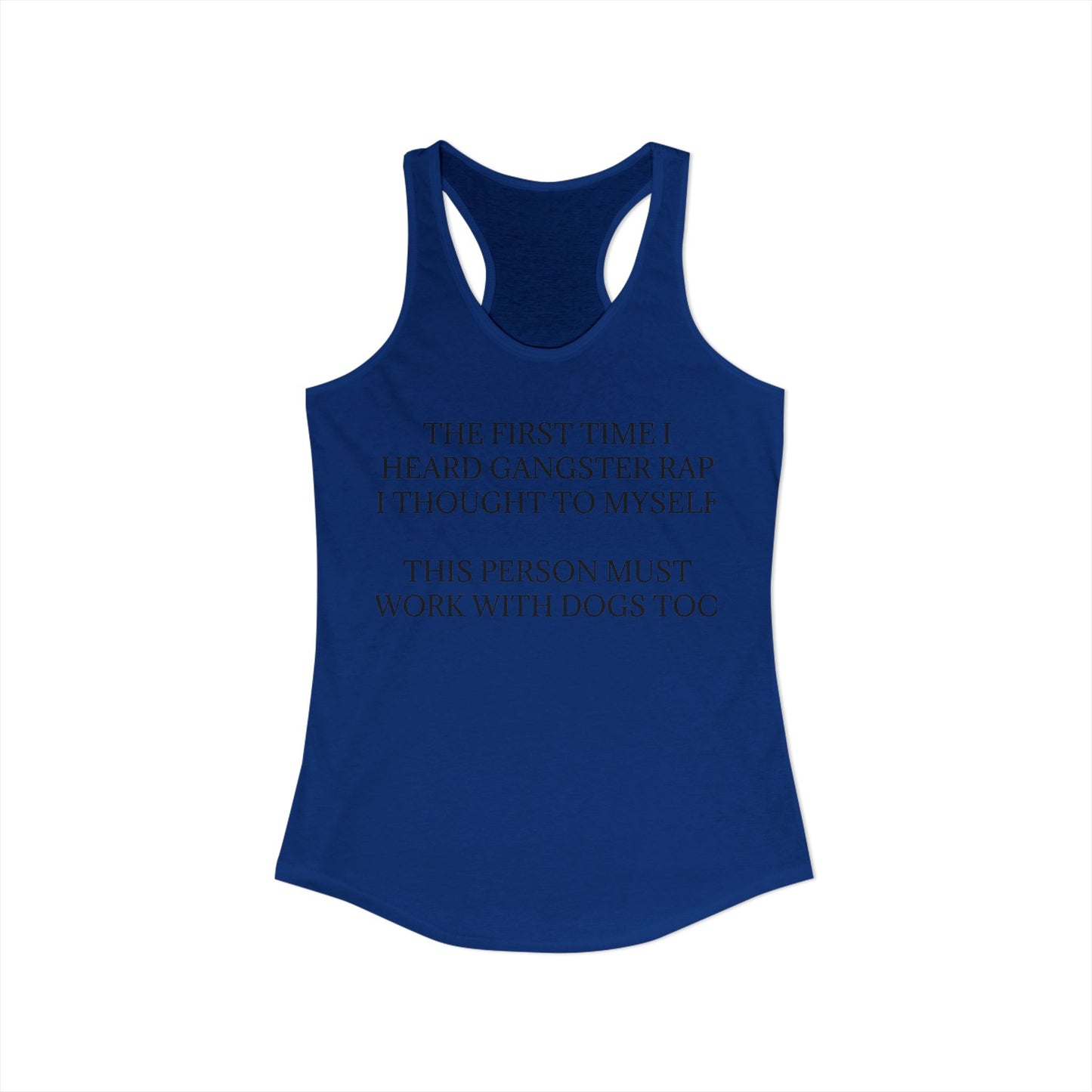 Gangster Rap Women's Racerback Tank