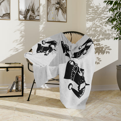 Santa Paws Doberman Velveteen Microfiber Blanket