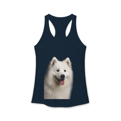 Samoyed Head Women's Racerback Tank