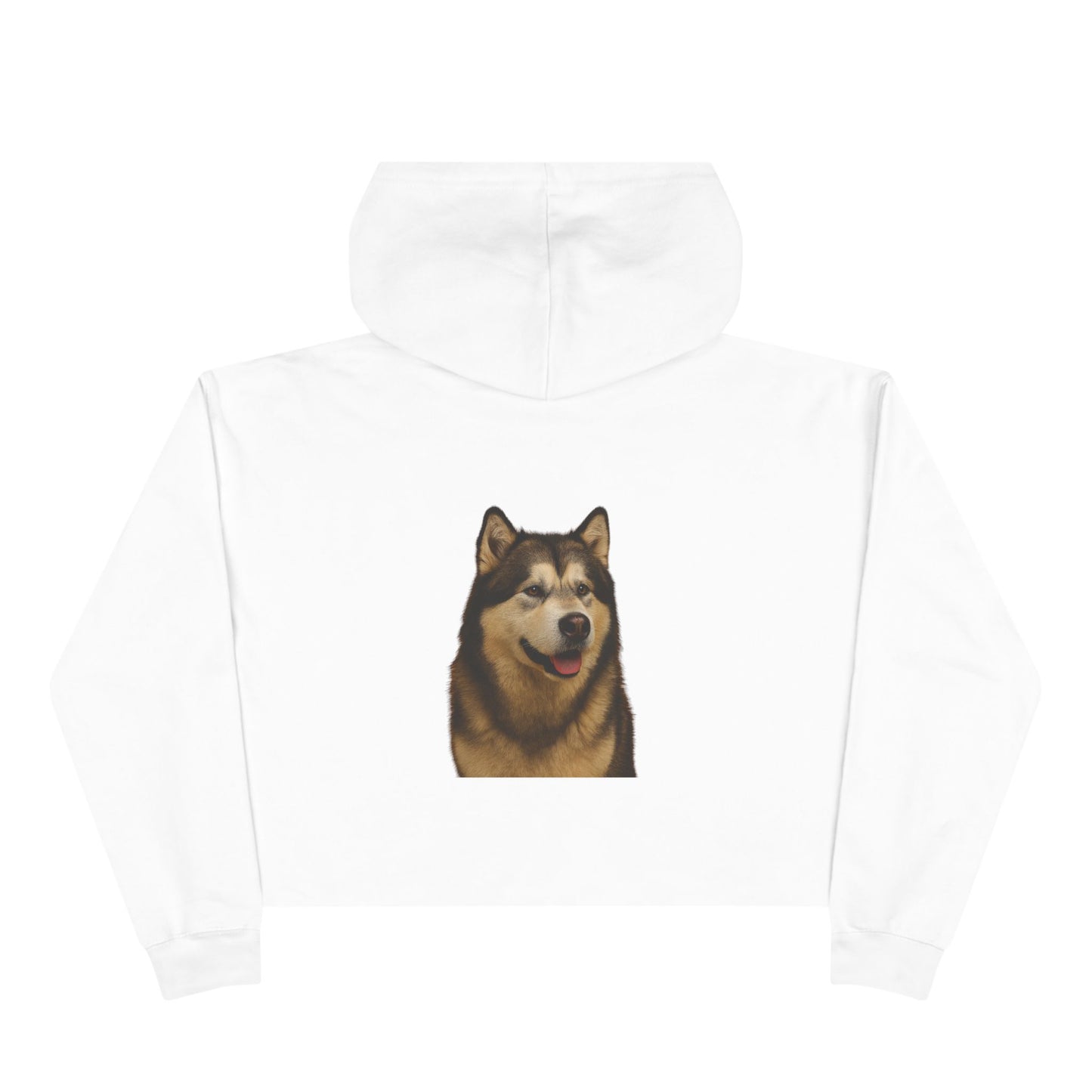 Malamute Head Women's Crop Hoodie