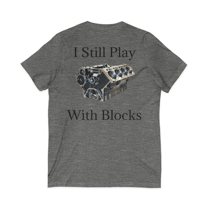 Play With Blocks Unisex Short Sleeve V-Neck Tee
