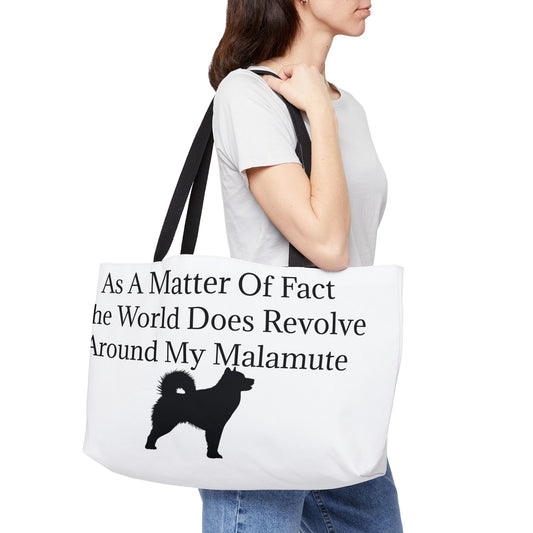 Matter Of Fact Malamute Weekender Tote Bag