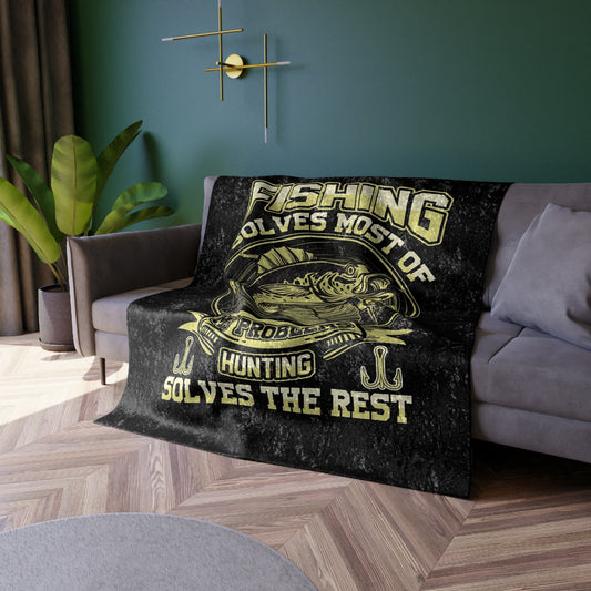 Problem Solving Crushed Velvet Blanket