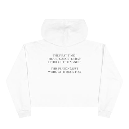 Gangster Rap Women's Crop Hoodie