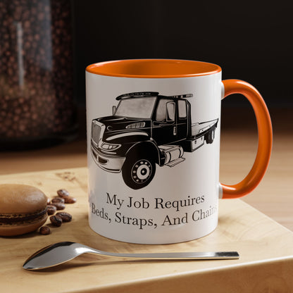 Beds, Straps, And Chains 2-Tone Coffee Mug