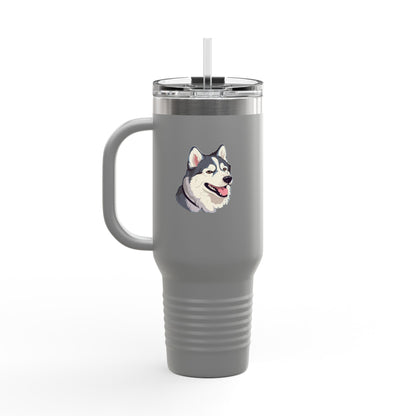 Malamute Head Insulated Travel Mug
