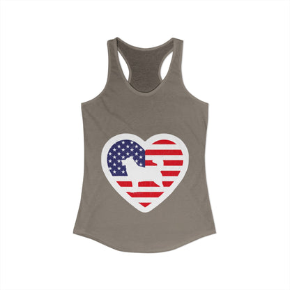 Malamute Flag Women's Racerback Tank