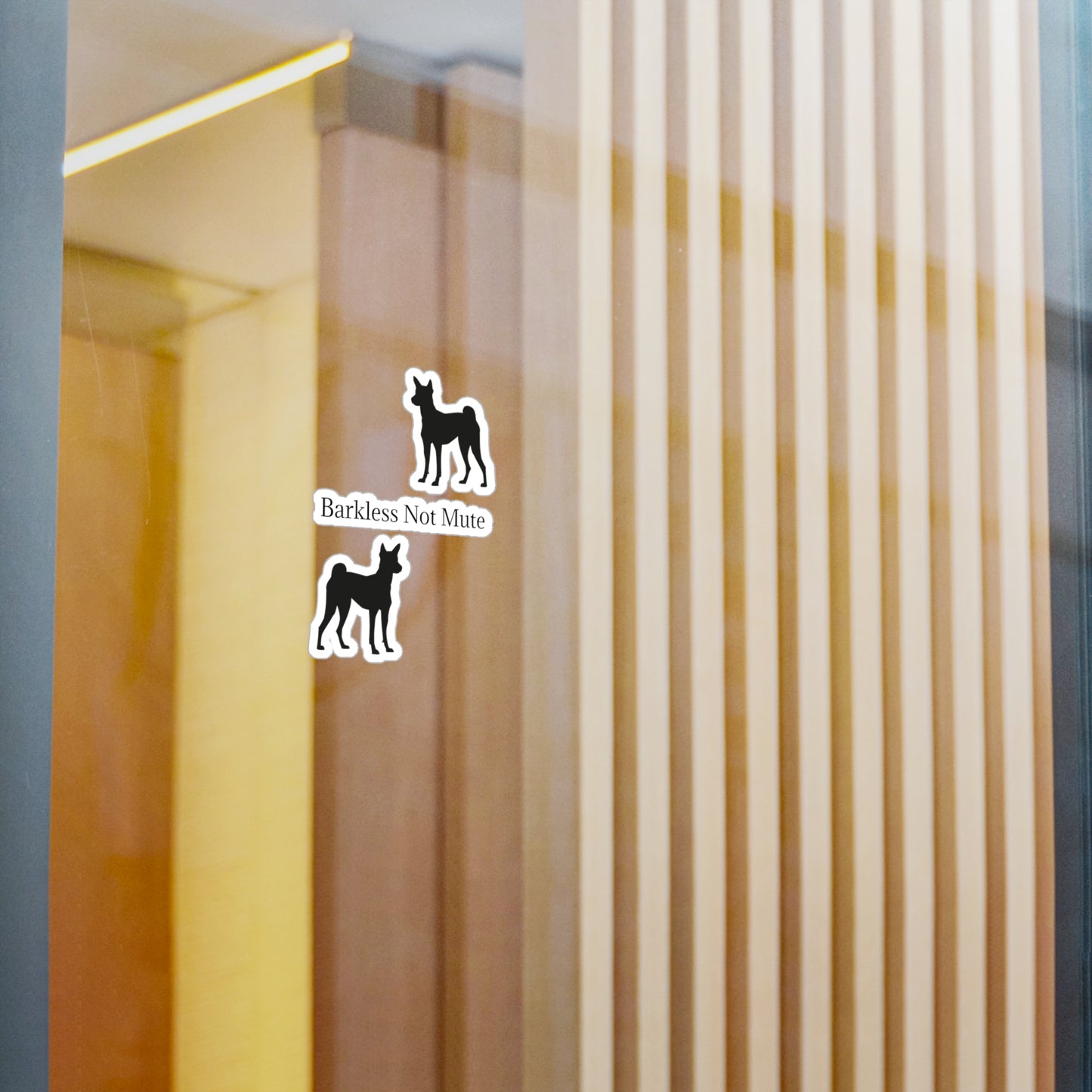 Barkless Not Mute Vinyl Decal