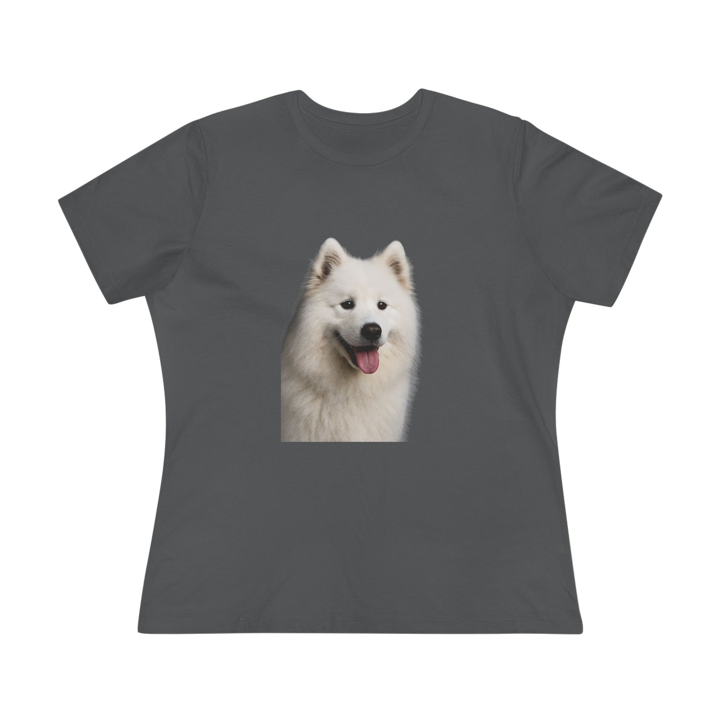 Samoyed Head Women's Short Sleeve Crewneck Tee