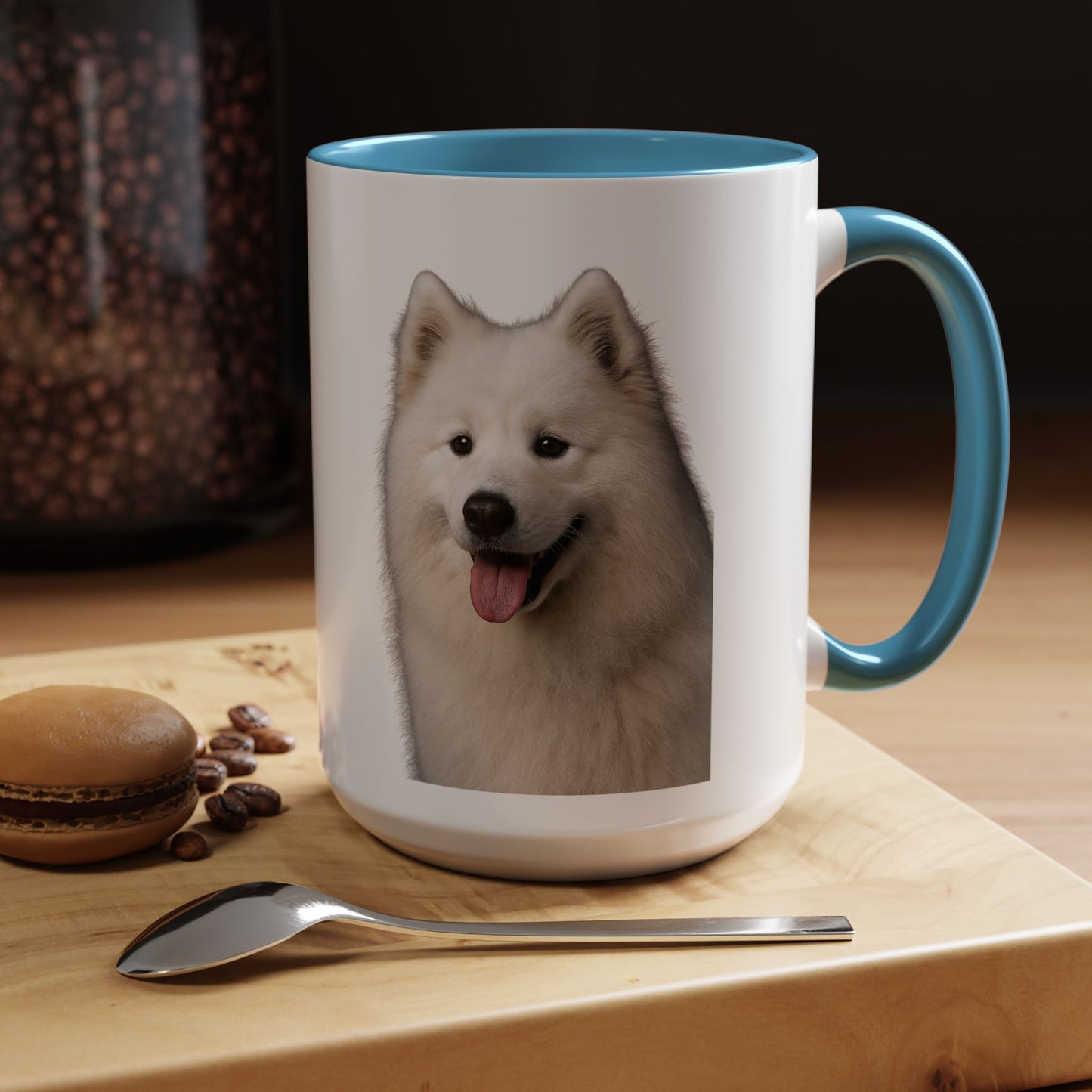 Samoyed Head 2-Tone Coffee Mug