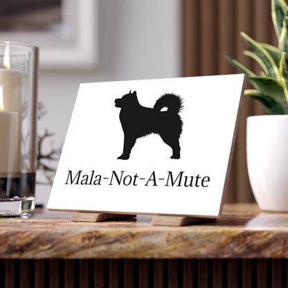 Mala-Not-A-Mute Ceramic Photo Tile