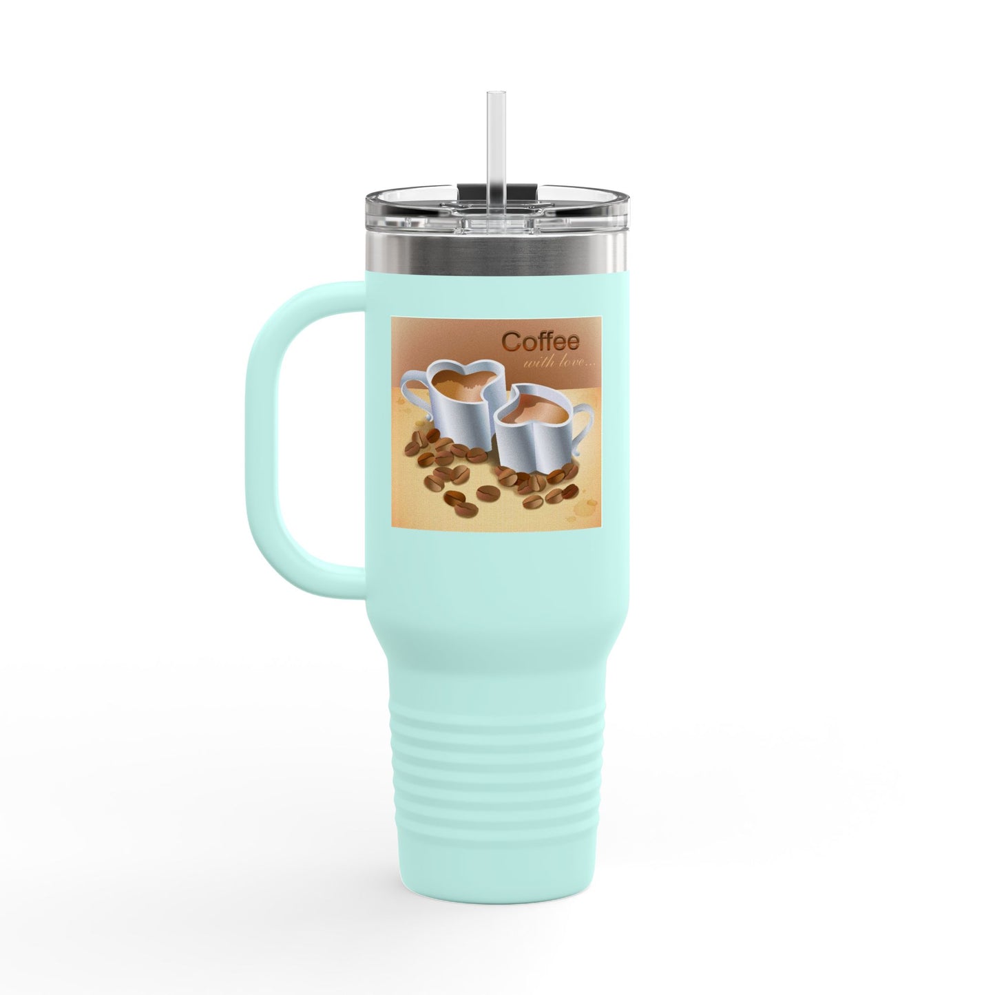 Coffee With Love Insulated Travel Mug