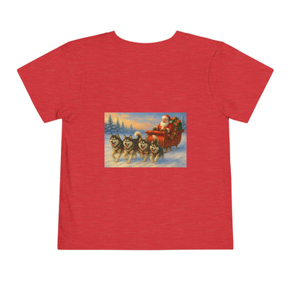 Dashing Through The Snow Toddler Unisex Short Sleeve Crewneck Tee