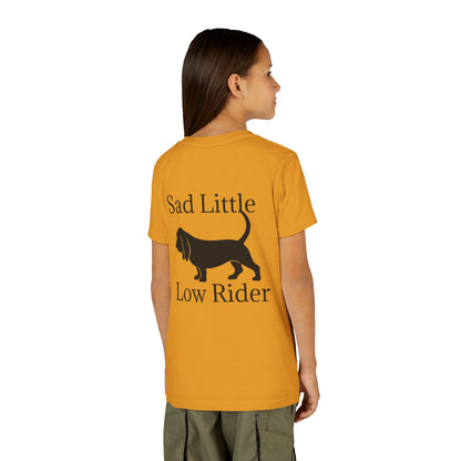 Sad Little Low Rider Youth Unisex Short Sleeve Crewneck Tee