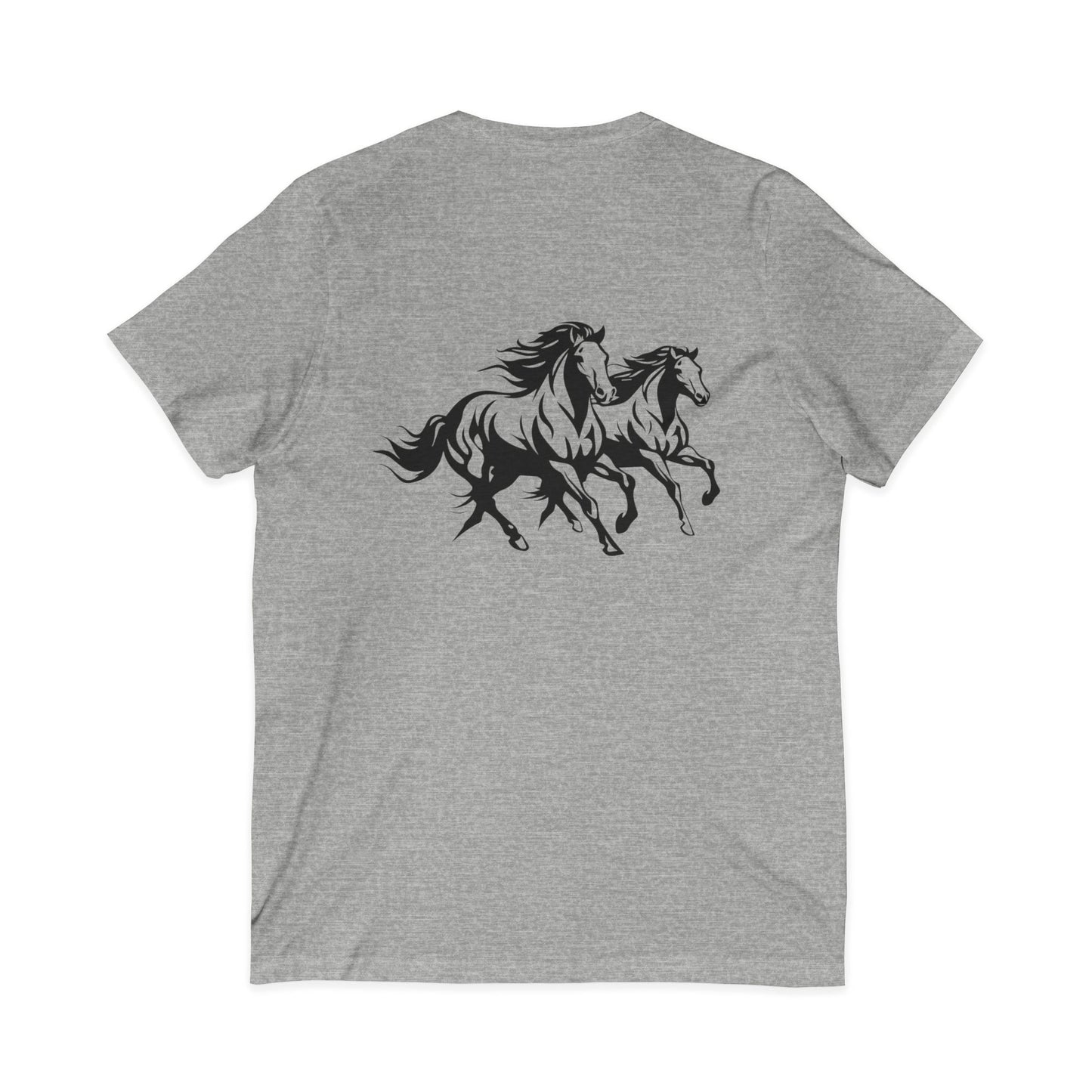 Horsin' Around Unisex Short Sleeve V-Neck Tee