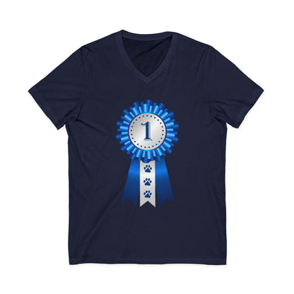 Show Ribbon Unisex Short Sleeve V-Neck Tee