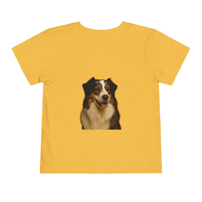 Aussie Head Toddler Unisex Short Sleeve Crewneck Tee