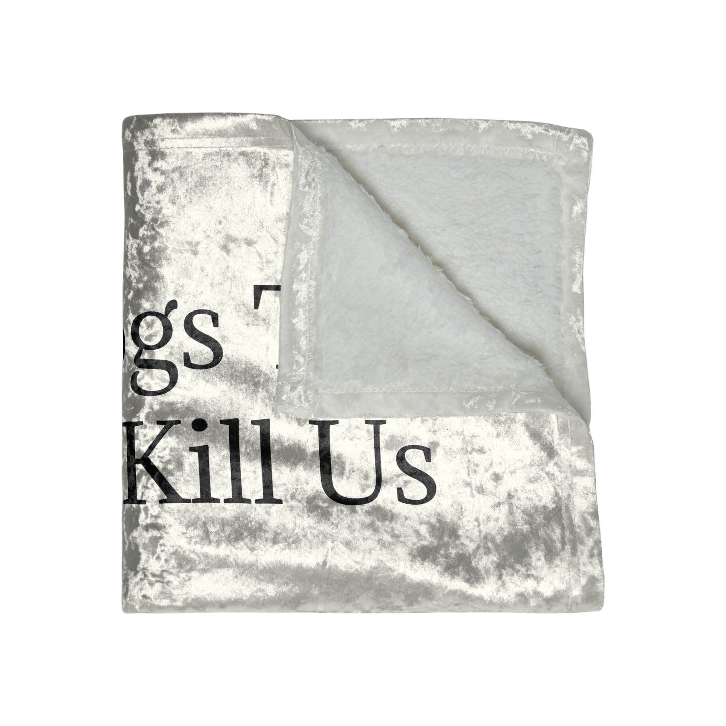 Drinks Stronger Crushed Velvet Blanket