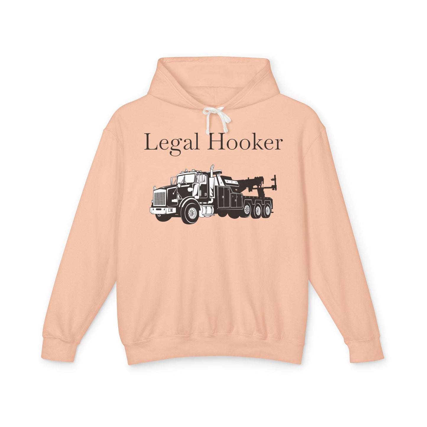 Legal H**ker Heavy Tow Truck Unisex Lightweight Hoodie