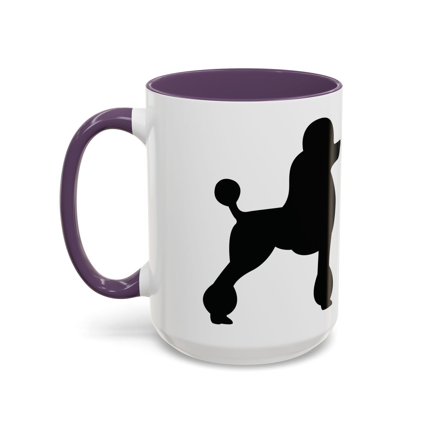 Poodle Silhouette 2-Tone Coffee Mug