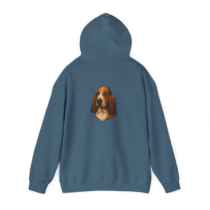 Basset Hound Head Unisex Hoodie