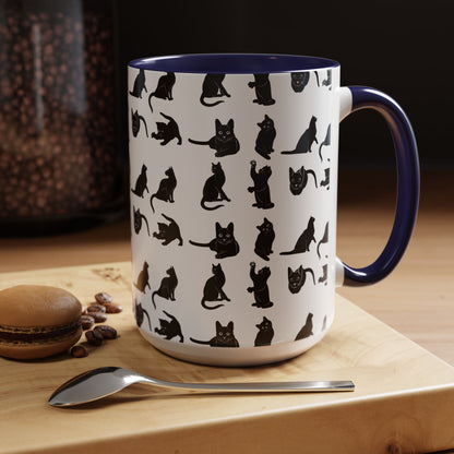 Cats 2-Tone Coffee Mug
