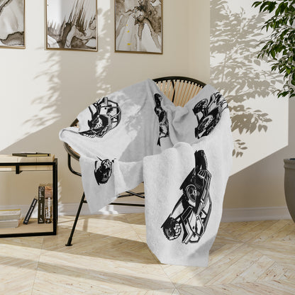 Off The Beaten Path Side By Side Velveteen Microfiber Blanket