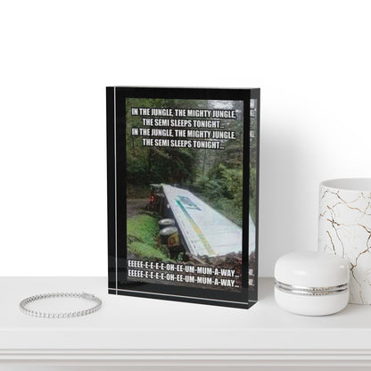 Semi Sleeps Acrylic Photo Block