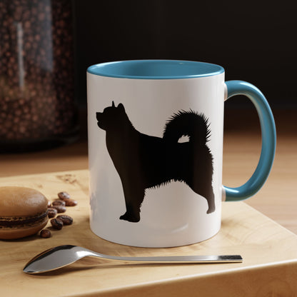 Malamute Silhouette 2-Tone Coffee Mug