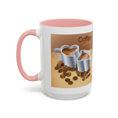 Coffee With Love 2-Tone Coffee Mug