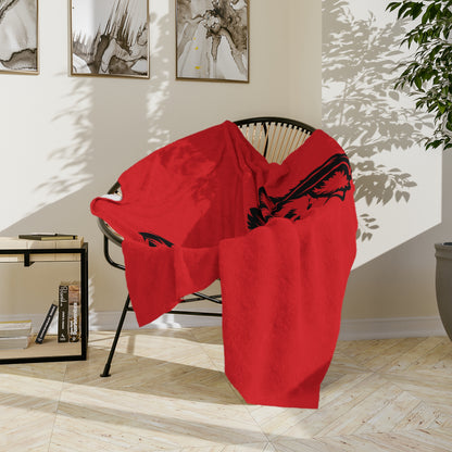 Santa Paws Samoyed Velveteen Microfiber Blanket