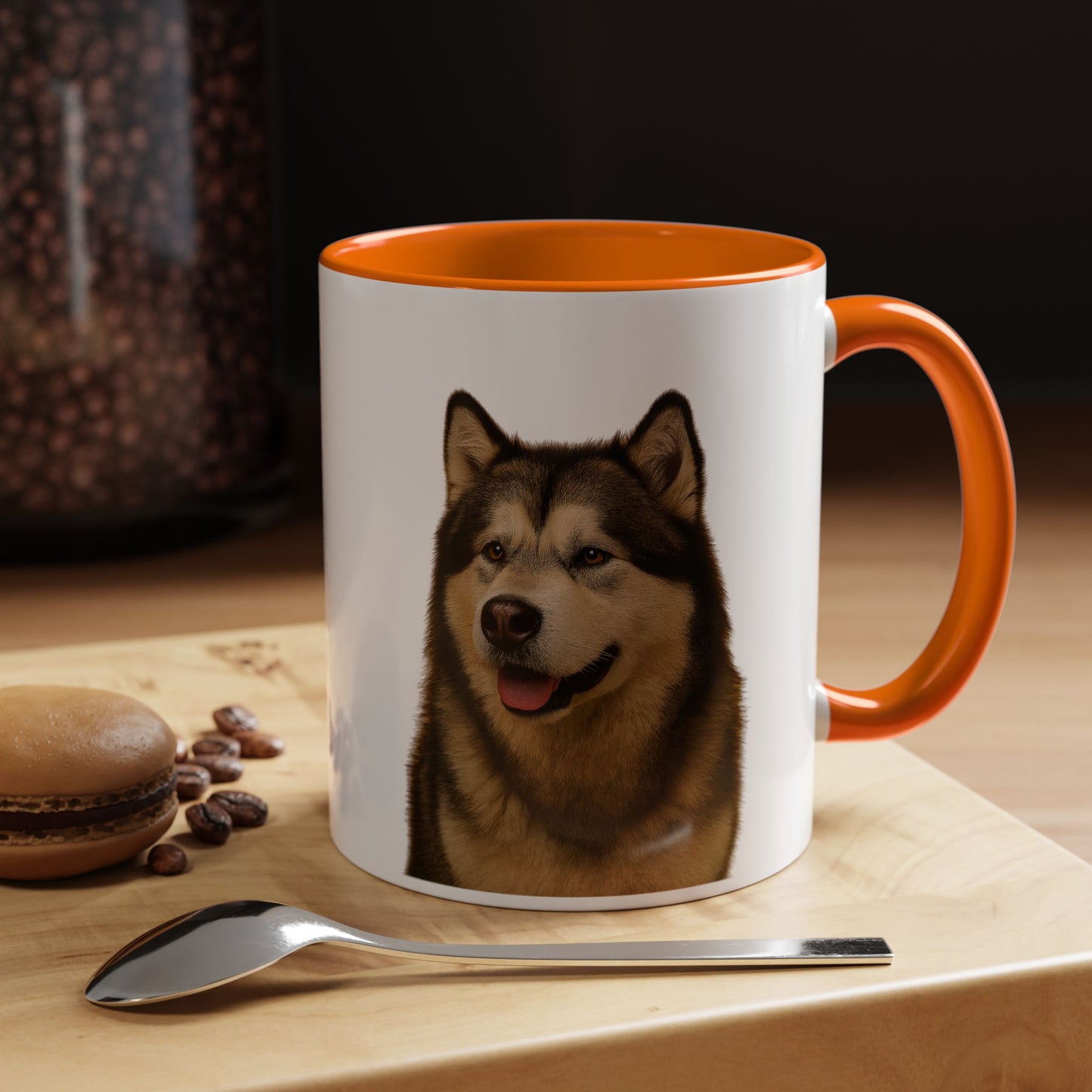 Malamute Head 2-Tone Coffee Mug