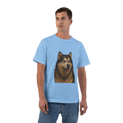 Malamute Head Men's Short-Sleeve Crewneck Tee