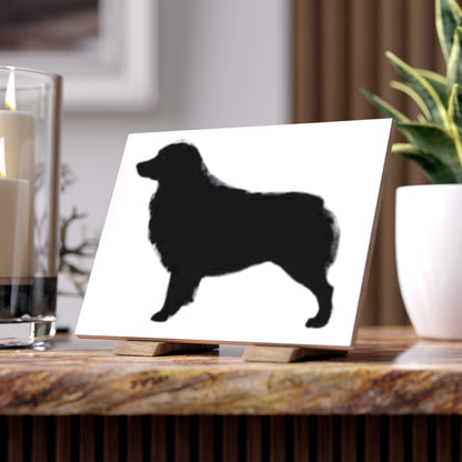 Aussie Silhouette Ceramic Photo Tile
