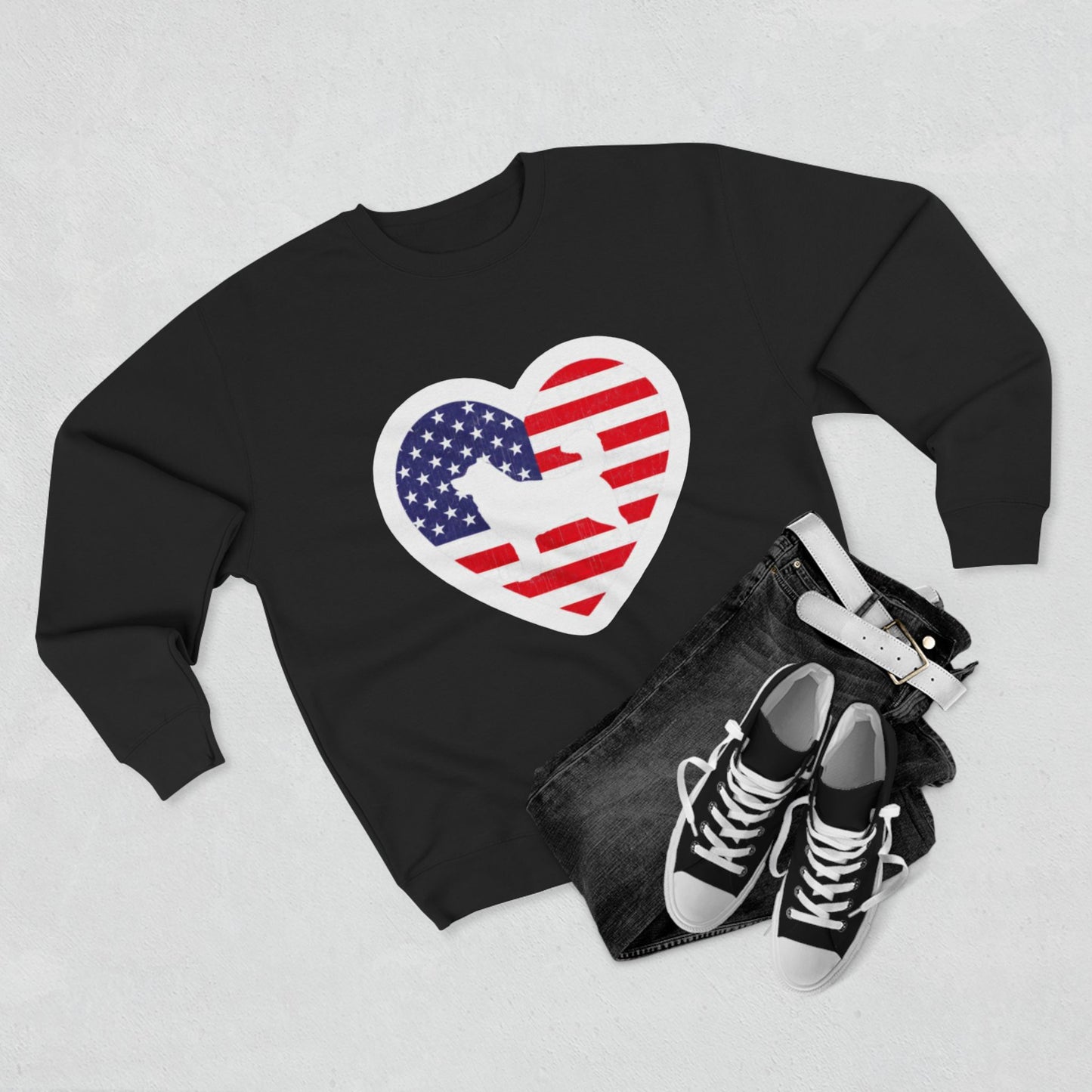 Malamute Flag Unisex Crewneck Sweatshirt