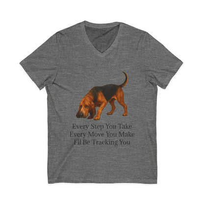 Tracking You Unisex Short Sleeve V-Neck Tee