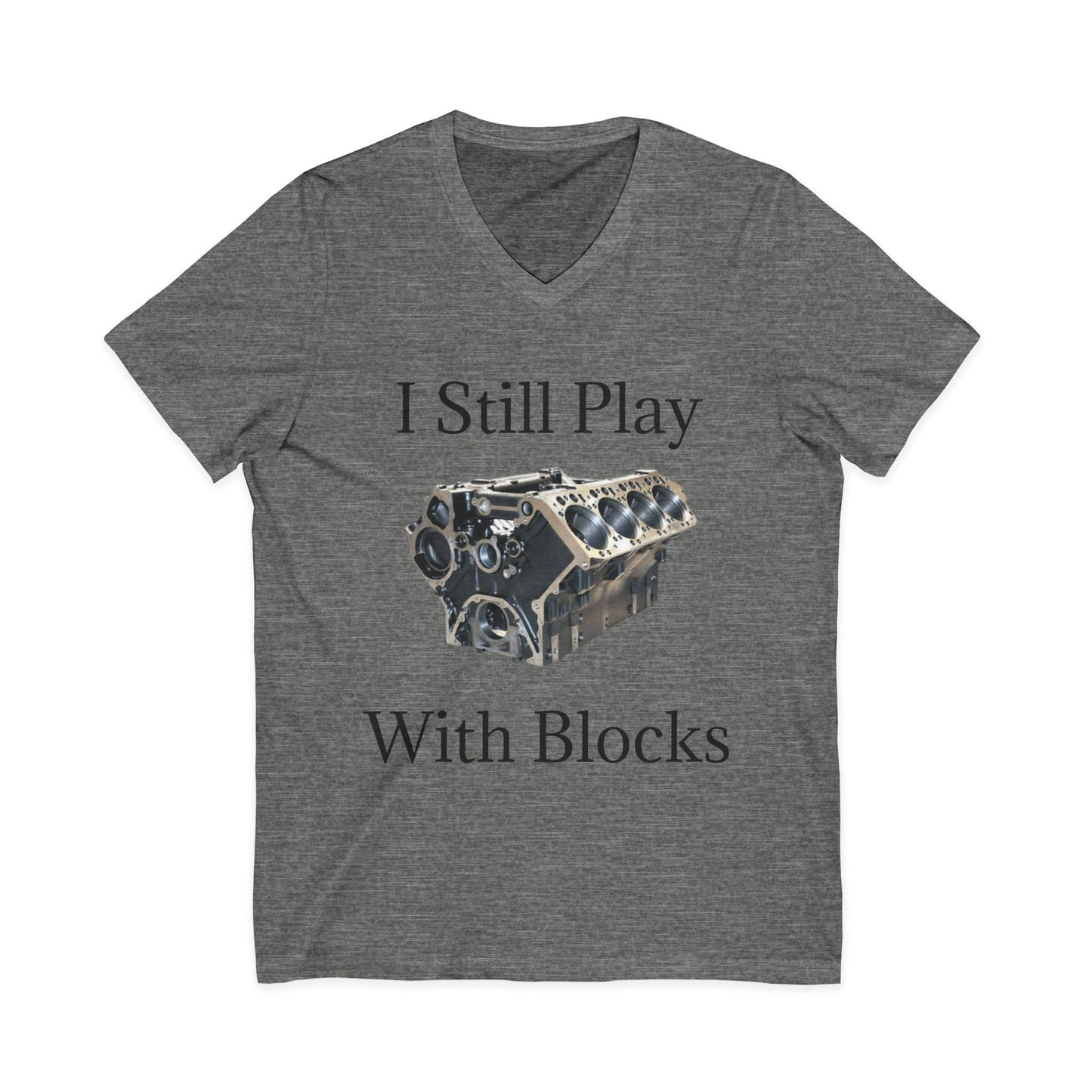 Play With Blocks Unisex Short Sleeve V-Neck Tee