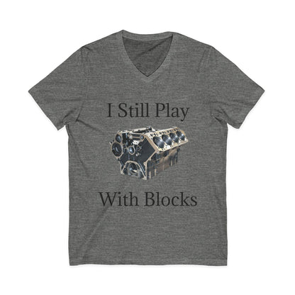 Play With Blocks Unisex Short Sleeve V-Neck Tee