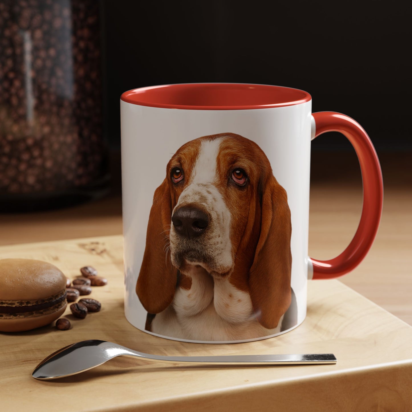 Basset Head 2-Tone Coffee Mug