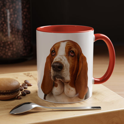 Basset Head 2-Tone Coffee Mug