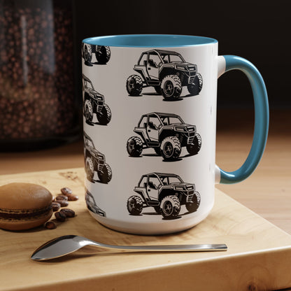 Off The Beaten Path Side By Side 2-Tone Coffee Mug